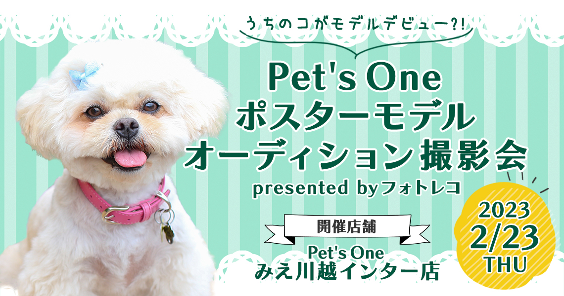 Pet's One撮影会 ポスターモデルオーディション