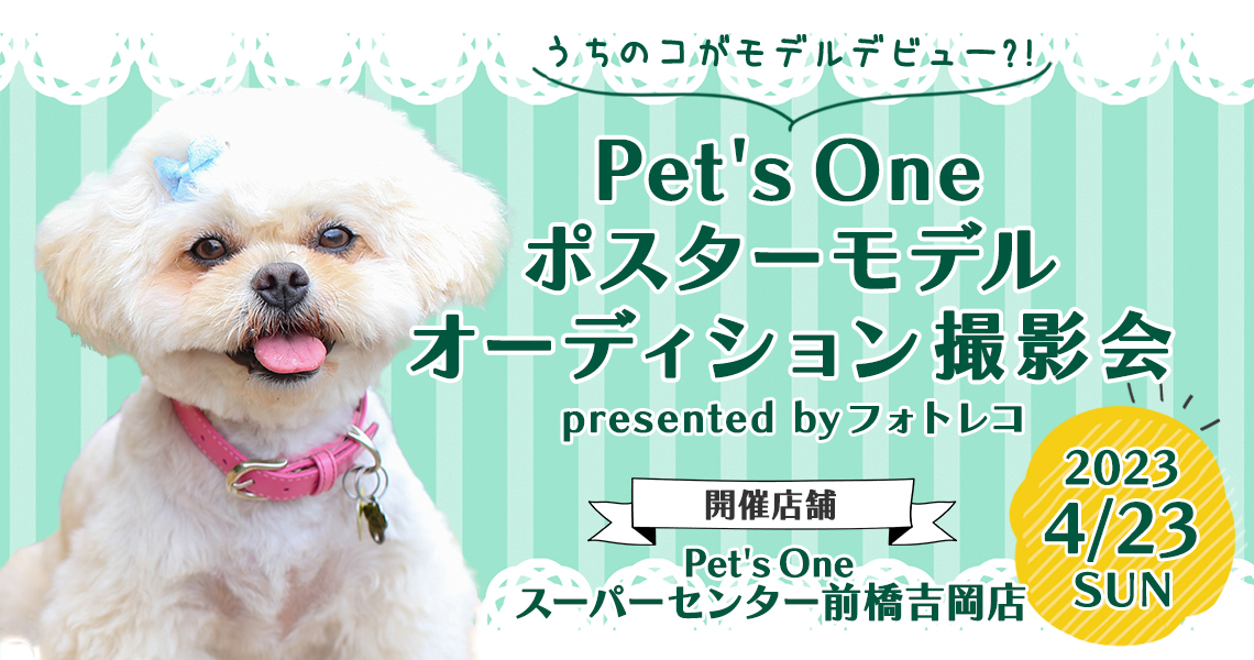 Pet's One撮影会 ポスターモデルオーディション