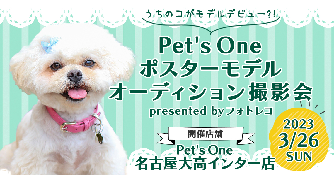 Pet's One撮影会 ポスターモデルオーディション