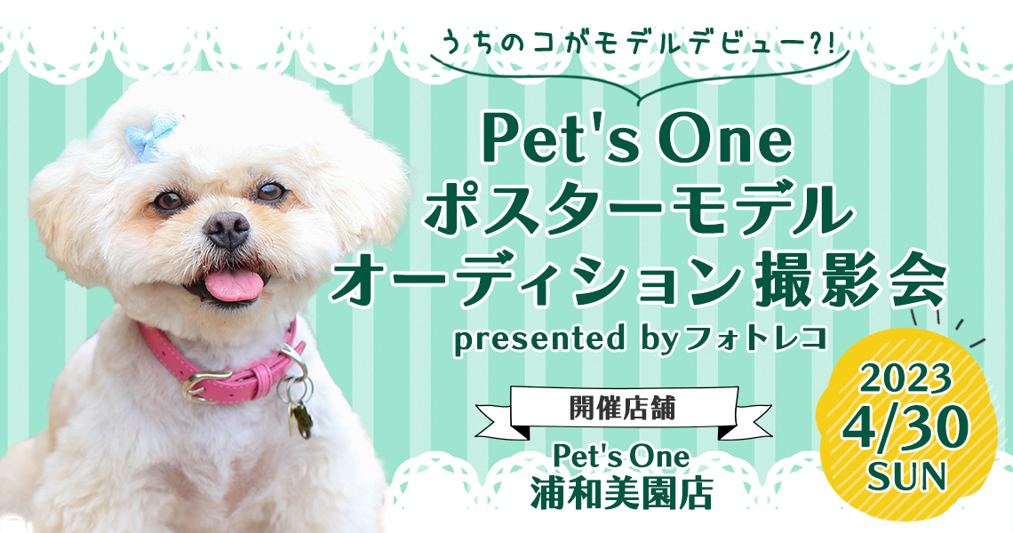 Pet's One撮影会 ポスターモデルオーディション