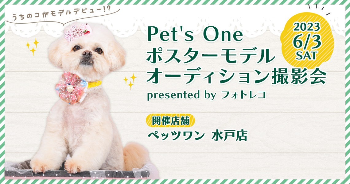 Pet's One撮影会 ポスターモデルオーディション