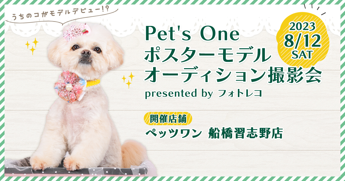 Pet's One撮影会 ポスターモデルオーディション