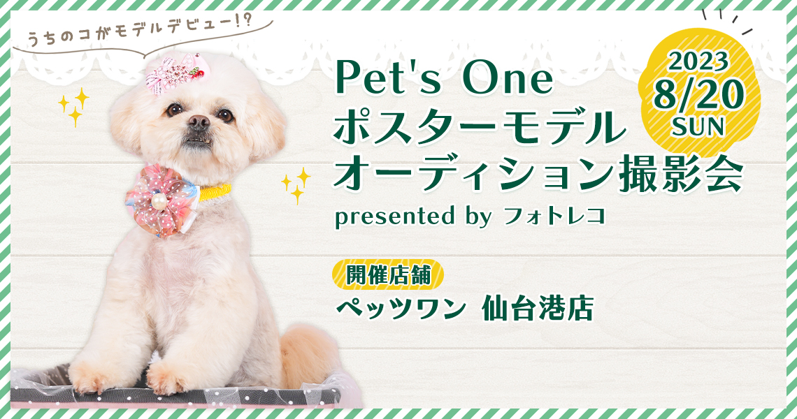 Pet's One撮影会 ポスターモデルオーディション