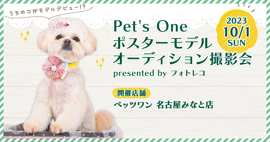 Pet's One撮影会 ポスターモデルオーディション