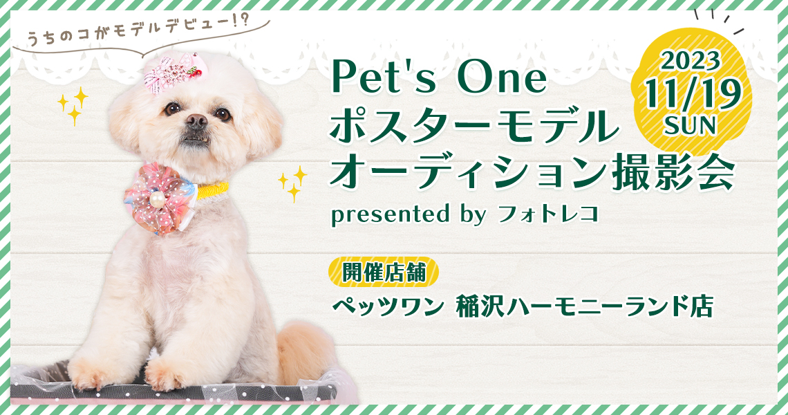 Pet's One撮影会 ポスターモデルオーディション