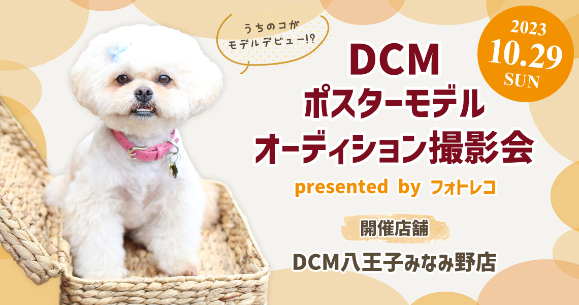 DCMポスターモデルオーディション撮影会