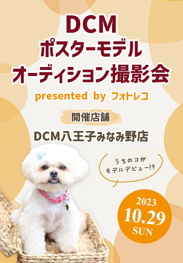 DCMポスターモデルオーディション撮影会