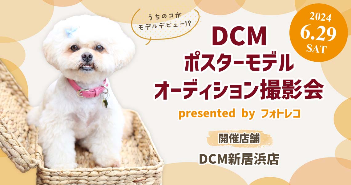 DCM ポスターモデルオーディション撮影会