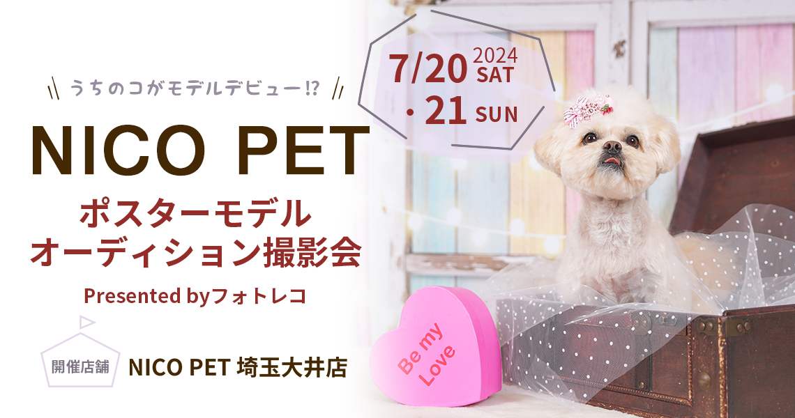 NICO PET ポスターモデルオーディション撮影会