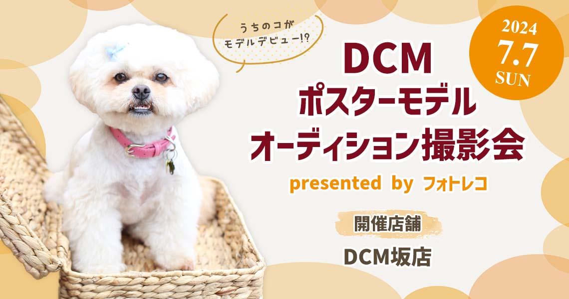 DCM ポスターモデルオーディション撮影会