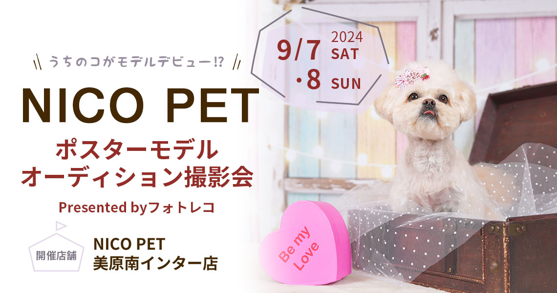 NICO PET ポスターモデルオーディション撮影会