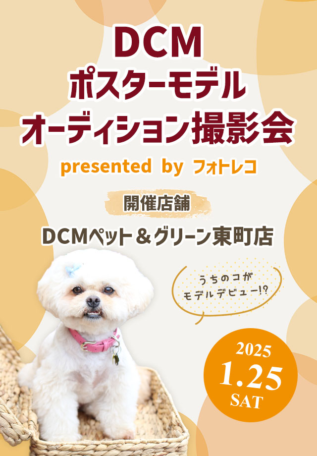 DCM ポスターモデルオーディション撮影会