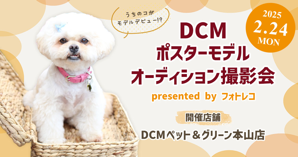 DCM ポスターモデルオーディション撮影会