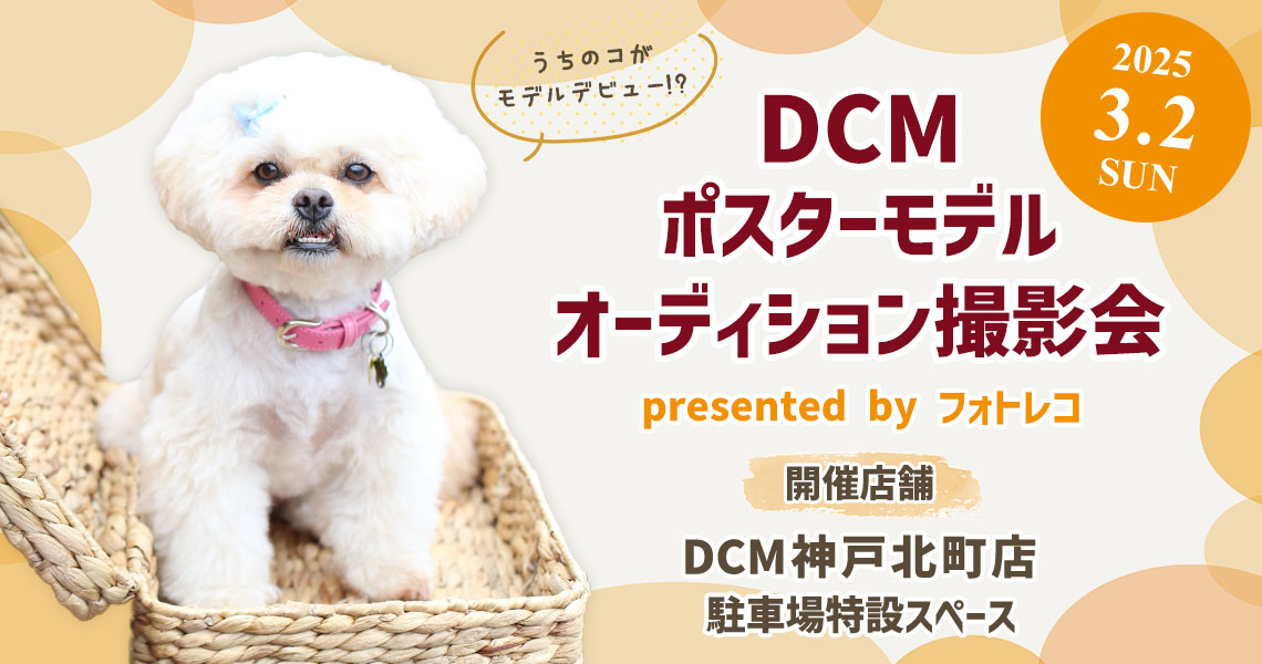 DCM ポスターモデルオーディション撮影会