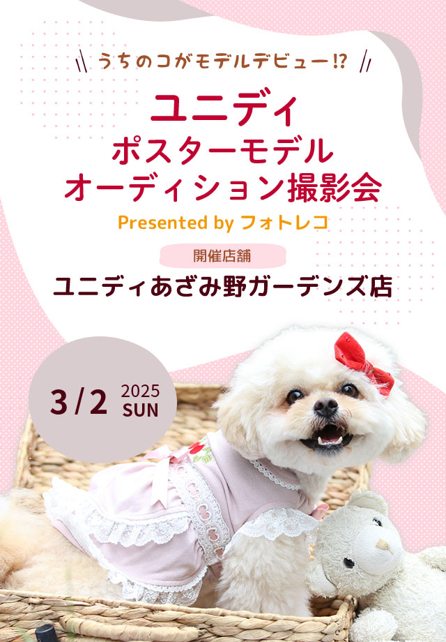 ユニディ ポスターモデルオーディション撮影会