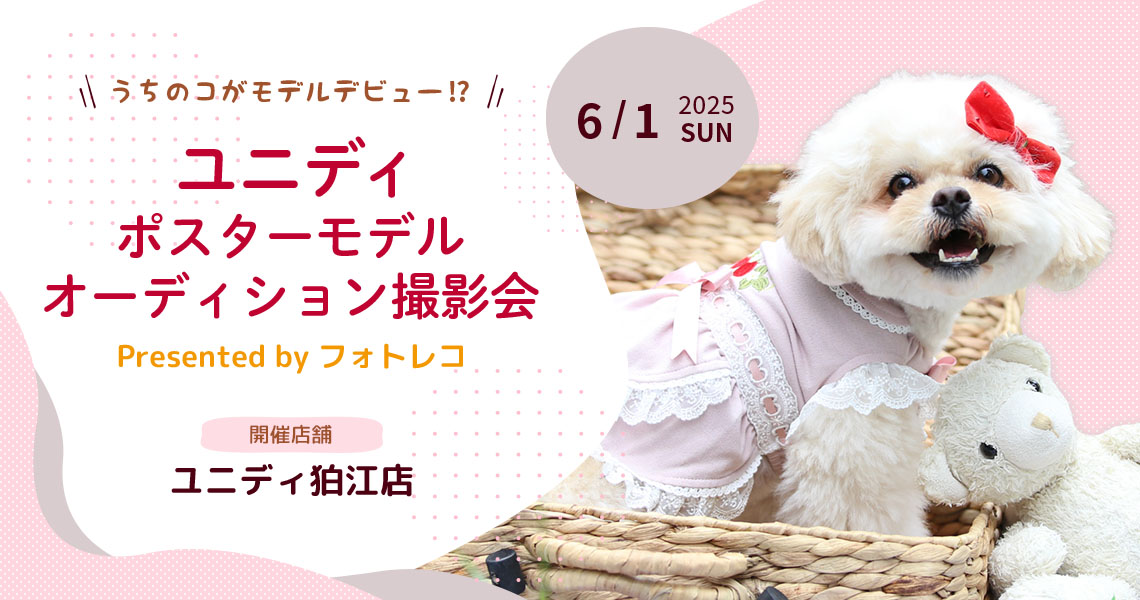ユニディ ポスターモデルオーディション撮影会