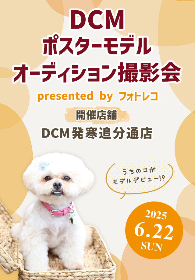 DCM ポスターモデルオーディション撮影会