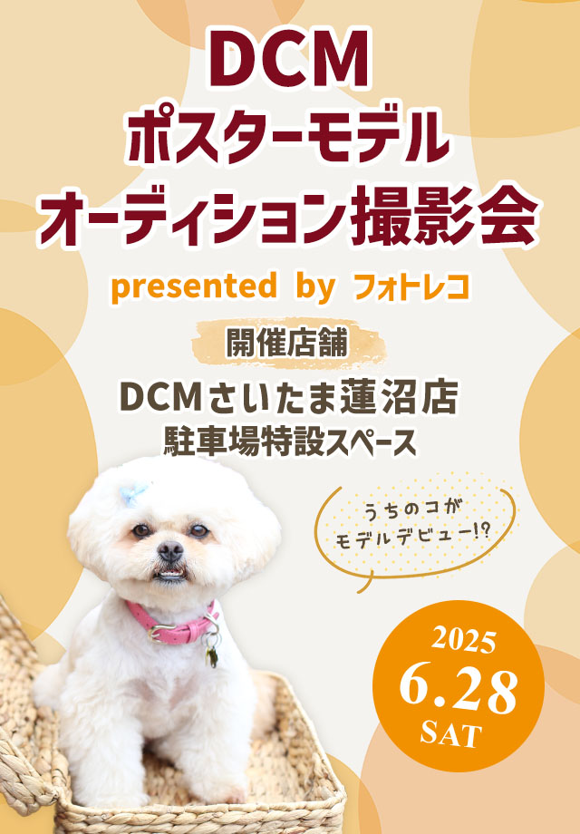 DCM ポスターモデルオーディション撮影会