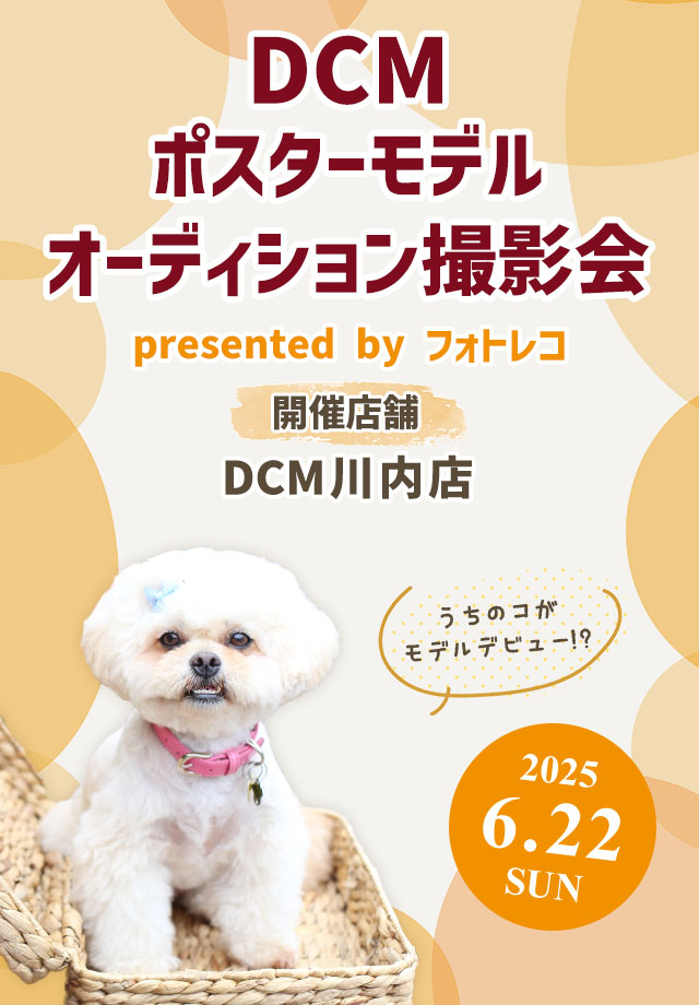 DCM ポスターモデルオーディション撮影会
