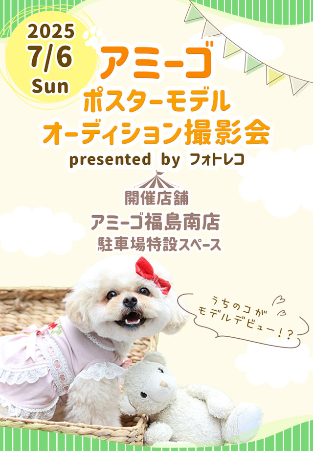 アミーゴ ポスターモデルオーディション撮影会