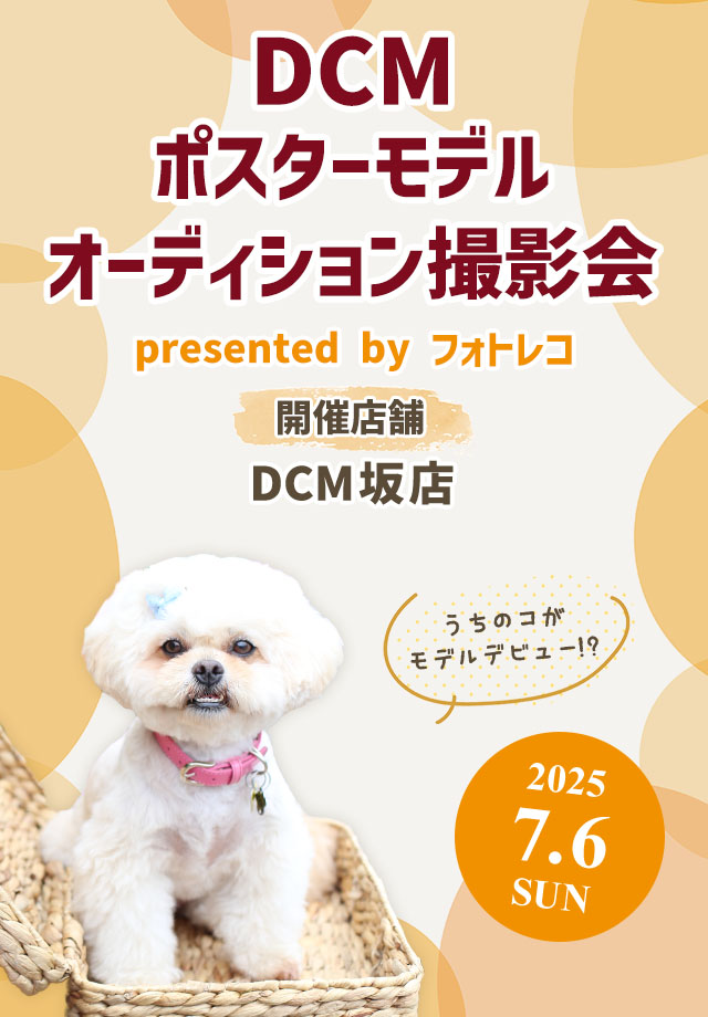 DCM ポスターモデルオーディション撮影会