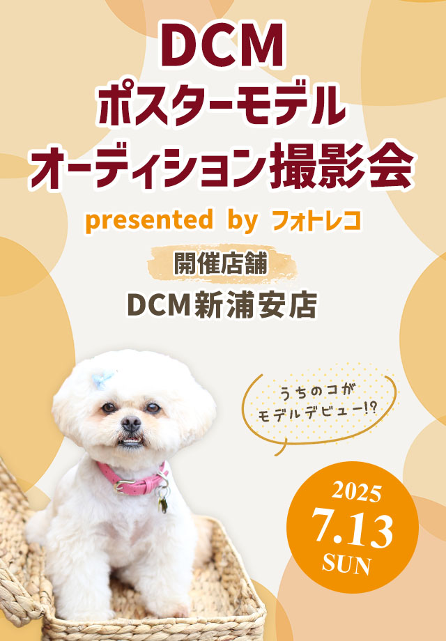 DCM ポスターモデルオーディション撮影会
