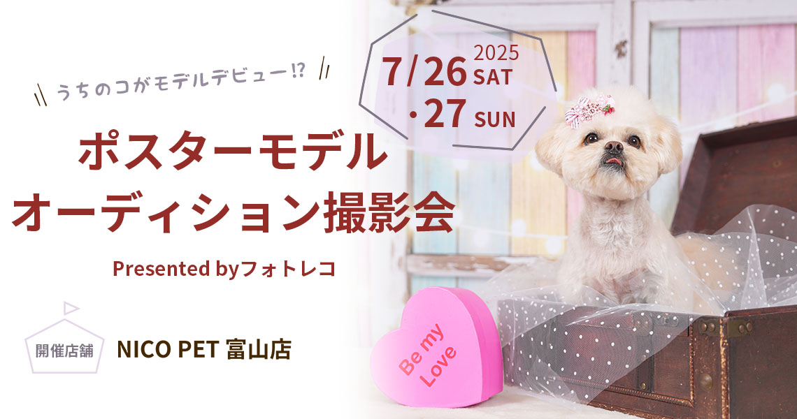 ニコペット・ビバホーム・ムサシ ポスターモデルオーディション撮影会