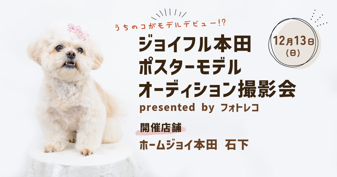 ジョイフル本田 ポスターモデルオーディション撮影会